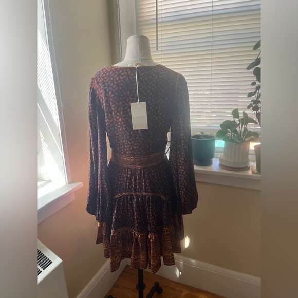 Ulla Johnson Brown and Orange Patterned Dress - Picture 13 of 13